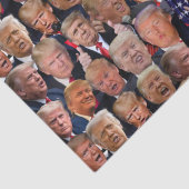 Grazige Trump Gezichten Tissuepapier (Detail)
