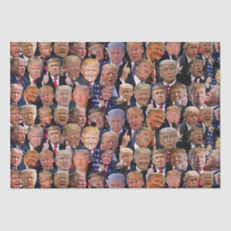 Grazige Trump Gezichten Tissuepapier