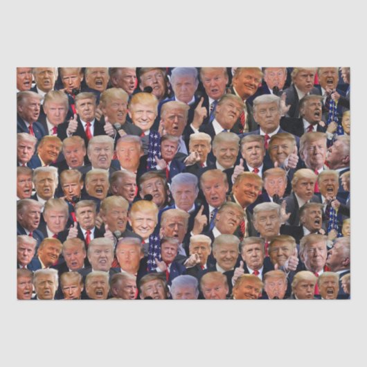 Grazige Trump Gezichten Tissuepapier (Voorkant)