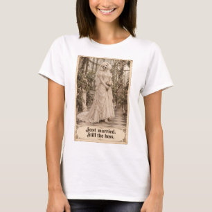 Grazige Victoriaanse bruid van een poedel is net g T-shirt