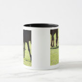 Grazing 2 van paarden mok (Midden)