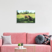 Grazing Antelope Canvas Afdruk (Insitu (Woonkamer))
