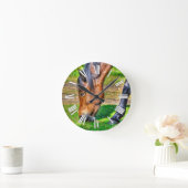 Grazing Bay Pony Equine Photo Paardenliefhebbers Ronde Klok (Huis)