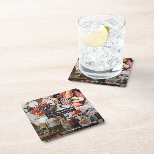 Grazing Board Visitekaartje Foto Collage Kartonnen Onderzetters (Insitu)