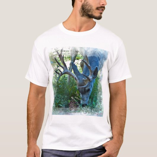 Grazing Buck 1 T-shirt (Voorkant)