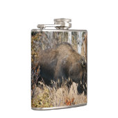 Grazing Bull Moose Heupfles (Rechts)