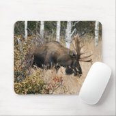 Grazing Bull Moose Muismat (Met muis)