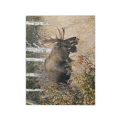 Grazing Bull Moose Notitieblok (Linkerzijde)