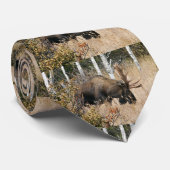 Grazing Bull Moose Stropdas (Opgerold)