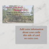 Grazing Cow Biz Card2-pas aan Visitekaartje (Voorkant / Achterkant)