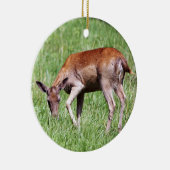 Grazing Deer Keramisch Ornament (Rechts)