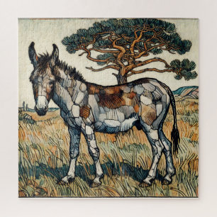 Grazing Donkey 600 Piece Puzzel