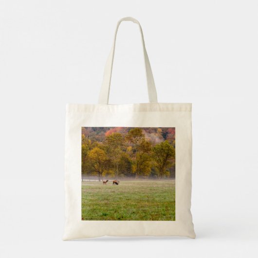Grazing Elk Canvas tas (Achterkant)