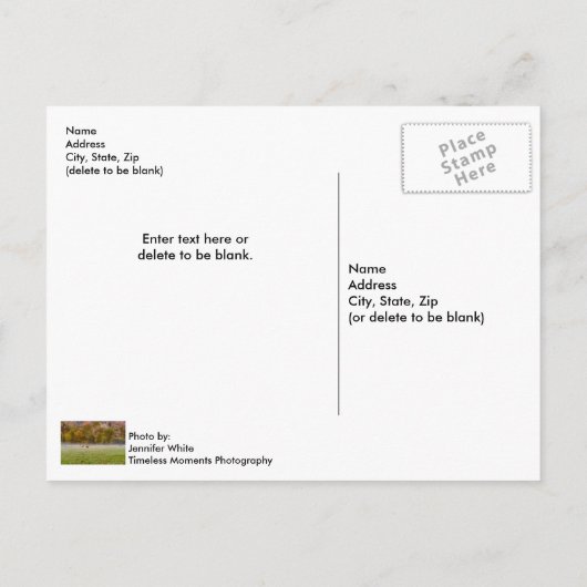 Grazing Elk Couple Briefkaart (Achterkant)