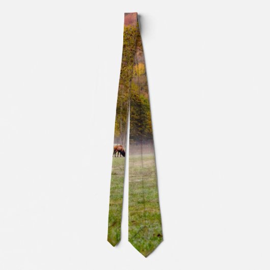 Grazing Elk Couple Stropdas (Achterkant)