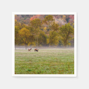 Grazing Elk Koppel Papieren Servet
