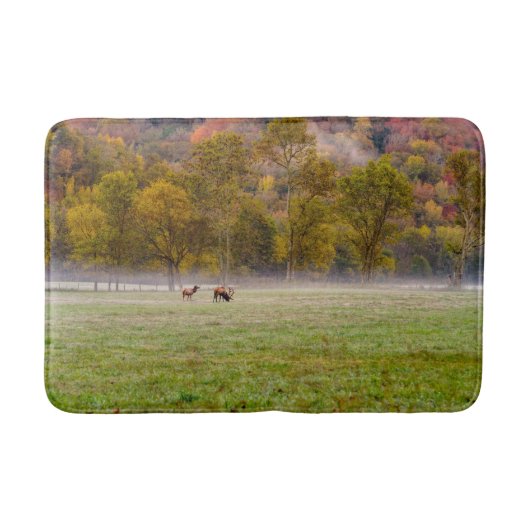 Grazing Elk paar badmatten (Voorkant)