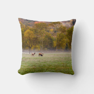 Grazing Elk Paar Foto Kussen
