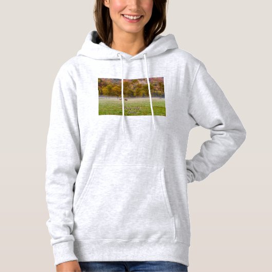 Grazing Elk Paar Hoodie (Voorkant)
