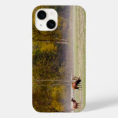 Grazing Elk Paar iPhone Case (Achterkant)