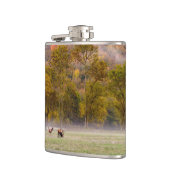 Grazing Elk paar kolf Heupfles (Links)