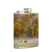 Grazing Elk paar kolf Heupfles (Rechts)