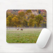 Grazing Elk Paar Mousepad Muismat (Met muis)