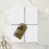 Grazing Horses (door Rosa Bonheur) Cadeaulabel (Met Touw)