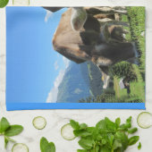 Grazing Koe Handdoek (Gevouwen)