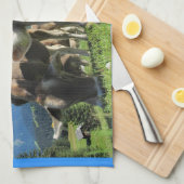 Grazing Koe Handdoek (Quarter Fold)