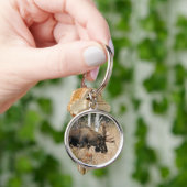 Grazing Moose Sleutelhanger (Hand)