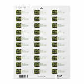 Grazing Paard Mailing Label (Full Sheet)