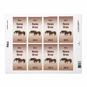 Grazing Paarden Bier Label (Full Sheet)