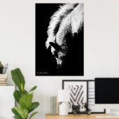 Grazing Pony, fijne kunstfoto Poster (Thuiskantoor)