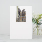 Grazing van paarden briefpapier (Staand voorkant)
