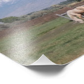 Grazing van paarden foto afdruk (Hoek)