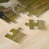 Grazing van paarden: Mares and Foals in a Field (o Legpuzzel (Zijkant)