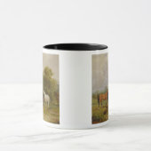 Grazing van paarden: Mares and Foals in a Field (o Mok (Midden)