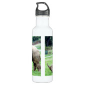 Grazing Witte Rijn Waterfles (Achterkant)