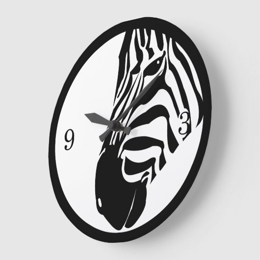 Grazing Zebra Grote Klok (Hoek)