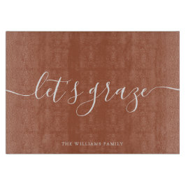 Grazingsraad voor de Terracotta Script Charcuterie Snijplank