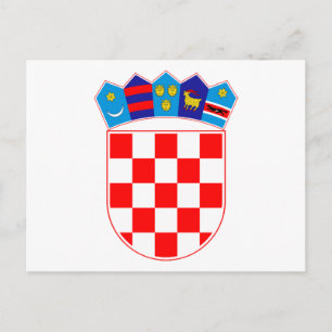 Grb Hrvatske, Kroatische wapenschild Briefkaart