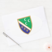 Grb Sandžaka, Sandžak-wapen Ovale Sticker (Envelop)