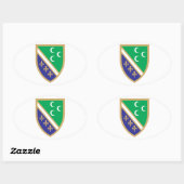 Grb Sandžaka, Sandžak-wapen Ovale Sticker (Vel)