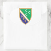 Grb Sandžaka, Sandžak-wapen Ovale Sticker (Tas)