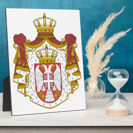 Grb Srbije, Servisch wapen Fotoplaat (Zijkant)