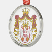 Grb Srbije, Servisch wapen Metalen Ornament (Links)