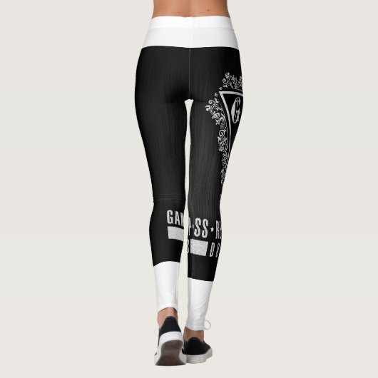GRC Dogsports Original-Black en White leggings (Achterkant)