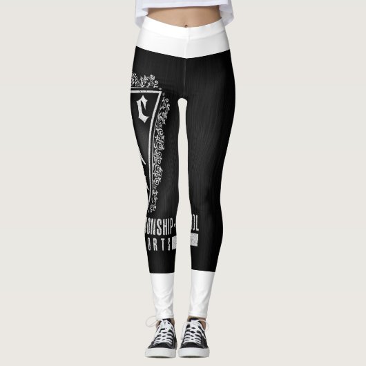 GRC Dogsports Original-Black en White leggings (Voorkant)