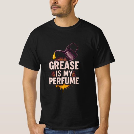 Grease is mijn parfum auto monteur T-shirt (Voorkant)